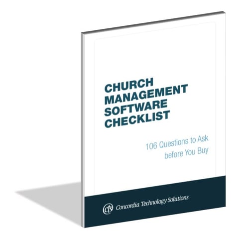 Church Management Software Checklist Church Management Software Checklist