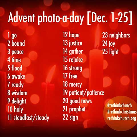 Photo-A-Day Challenge from UMC’s Rethink church campaign