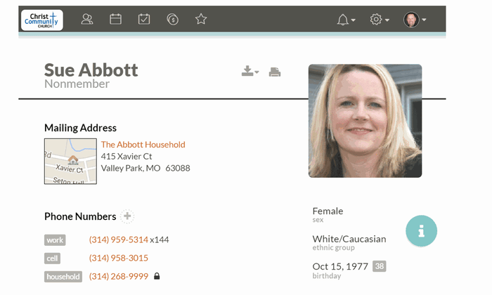 Age on Profile View