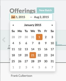 July Updates Offerings Date Picker Church360 Members