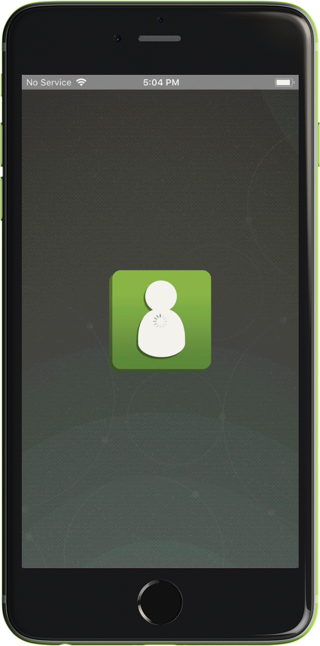 Gif showing Church360 Members app being used on a smartphone