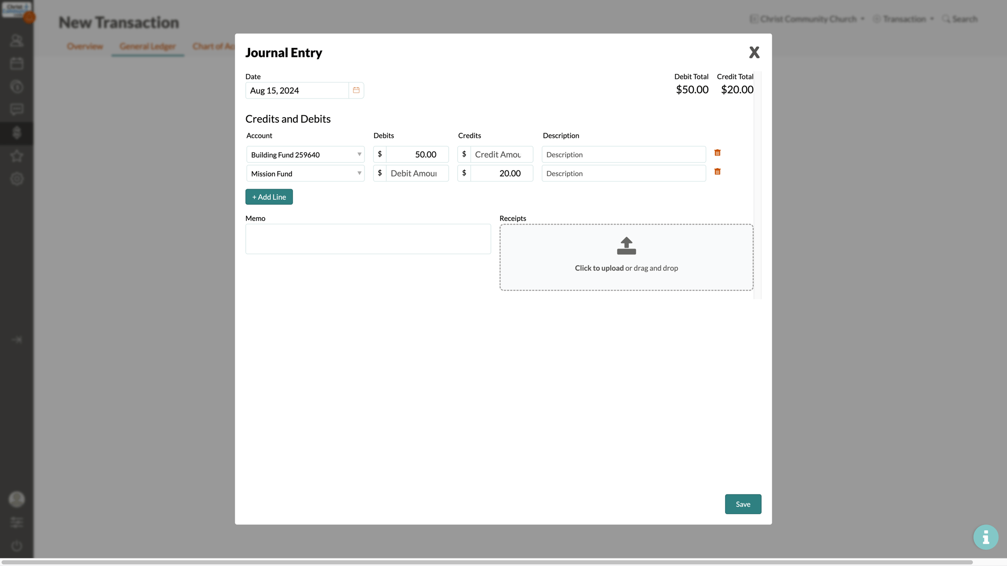journal-entry-screen