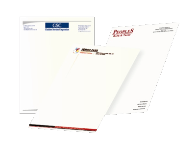 Letterhead from Forms Plus Inc.