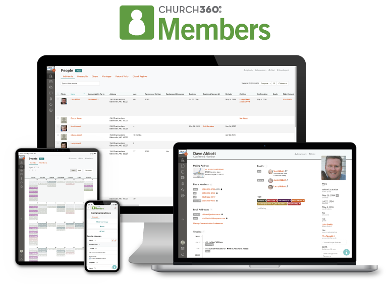 Church360 Members - Church Community Managment Software